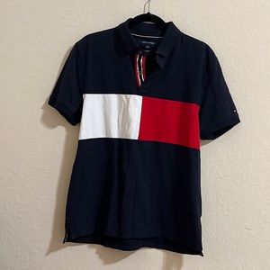 Tommy Hilfiger color block polo shirt